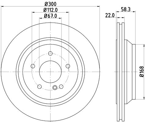 HELLA PAGID Piduriketas 8DD 355 122-021